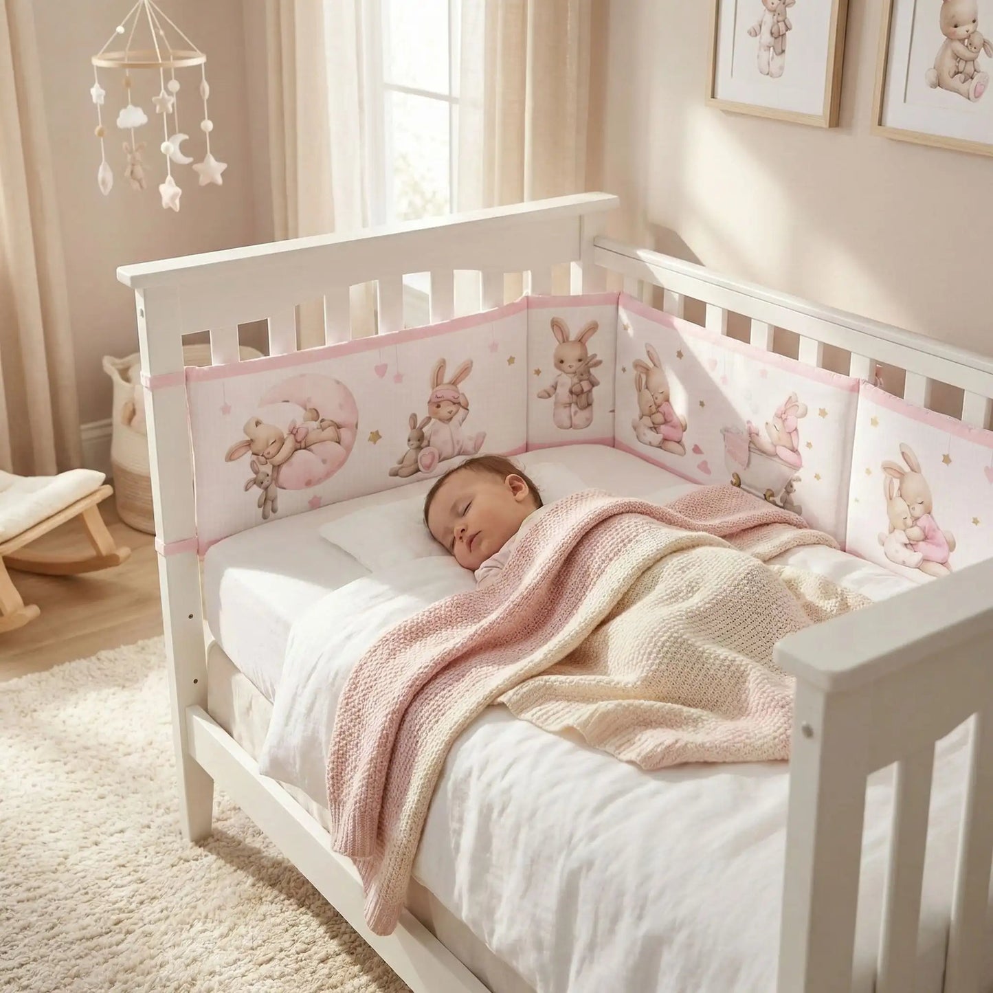 Tour de lit bébé | Respirant petitLapin - Univers Bébé Doux