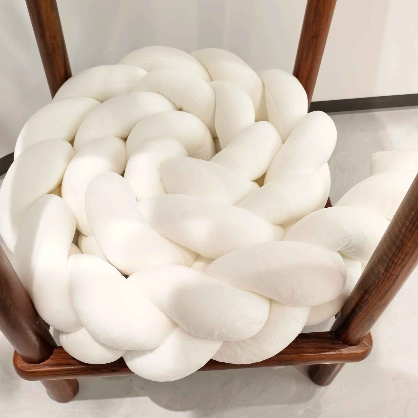 tresse de lit blanche