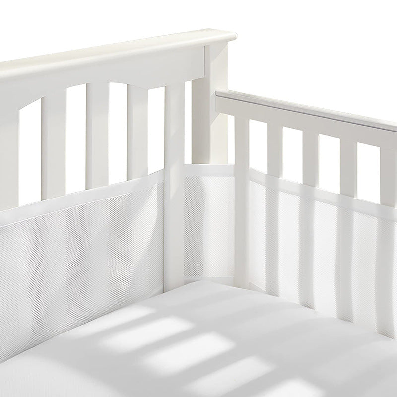 Tour de lit blanc respirant