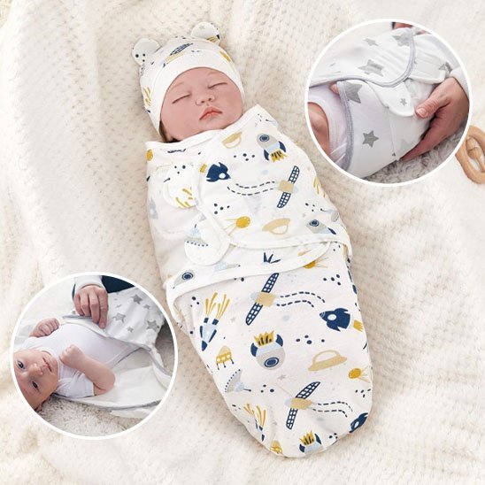 bébé couvert avec Couverture emmaillotage