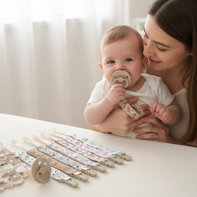 bébé et maman choisi Attache tetine  