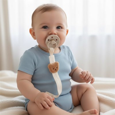 bébé porte Attache tetine 