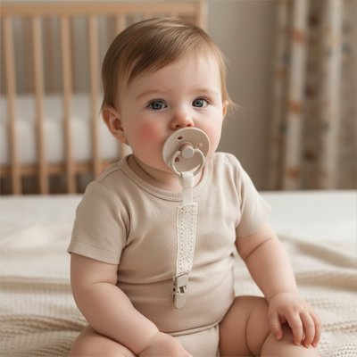 bébé porte Attache tetine 