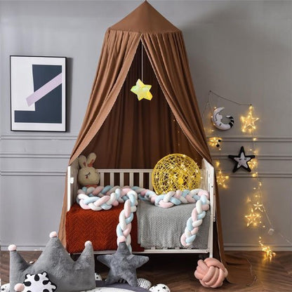 Ciel de lit bébé | Cocon Marron - Univers Bébé Doux