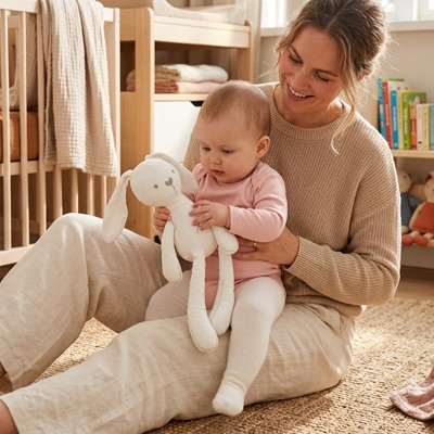 Doudou lapin blanc