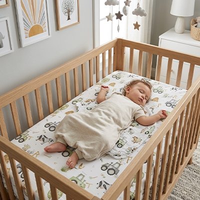 Drap housse lit bébé confort