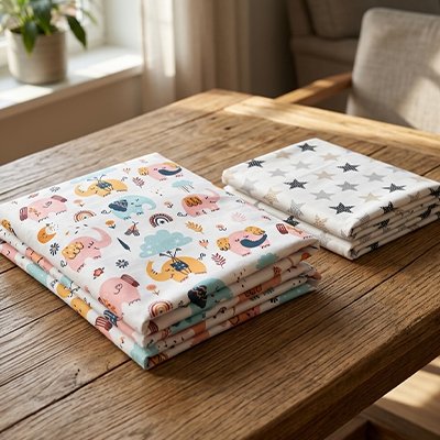 Drap housse lit bebe coton