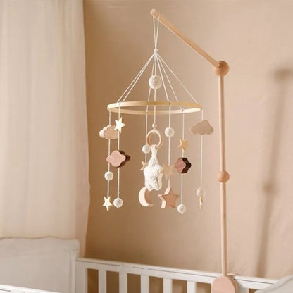 Mobile bébé musical en bois
