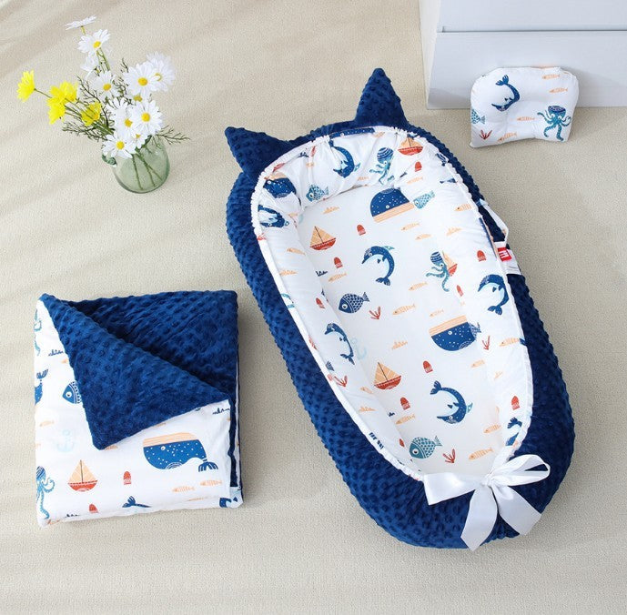 Réducteur de lit poisson bleu  t blanc