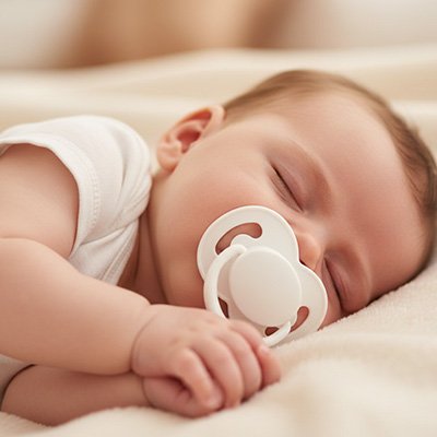 Tétine bébé blanc