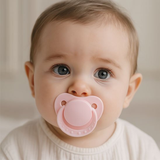 Tétine bébé rose