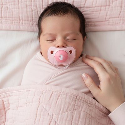 Tétine bébé rose