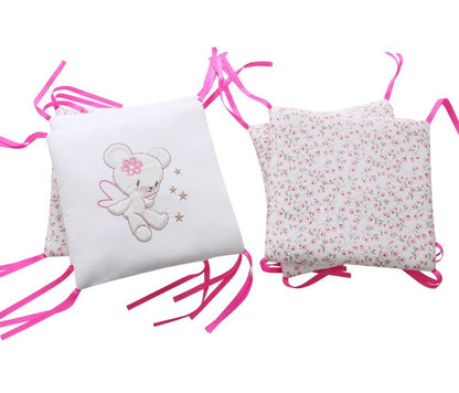 tour de lit petit ange blanc beige