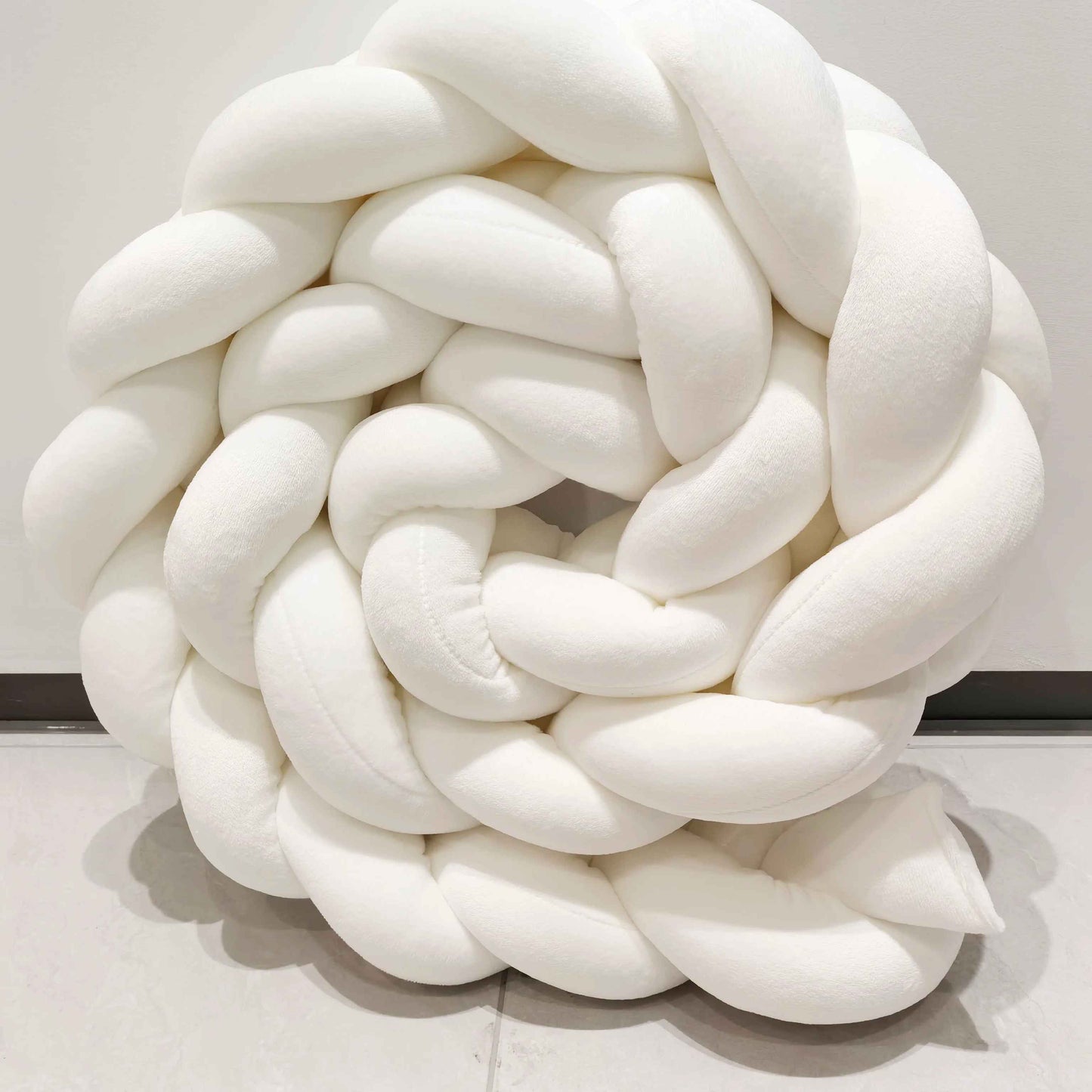 tresse de lit blanche