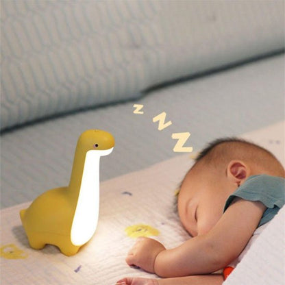Veilleuse bébé dino jaune