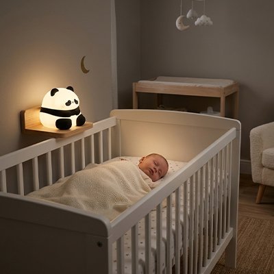 Veilleuse bébé panda assis