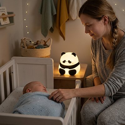 Veilleuse bébé panda debout